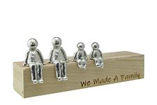 We Made A Family Ornament - Choose Your Family Combination (2 children) Box & Woodgrain May Vary