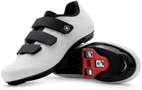 Tommaso Pista-100 Peloton Shoes for Women, Indoor Cycling Shoes for Women with Delta Cleats, Peloton Bike Accessories—Ventilated with XD Knit Fabric—White—Size 10US—41EU