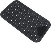 Mantto Bath Tub Mat Shower Mat Non Slip Bathtub Mats with Suction Cups Bath Mat for Tub Bathroom Mats 28" X 16" Machine Washable (Black)