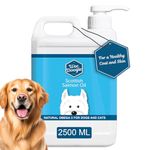 Wee Doogie 100% Pure Salmon Fish Oil for Dogs, Cats, Horses & Pets (2.5L) | 100% Pure Natural Food Grade Supplement | Omega 3, 6, 9 For Skin, Coat, Itchy Dogs, Joint, Heart, Brain Health