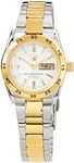 Seiko Women's Automatic Watch Stainless Steel with Stainless Steel Strap, Silver-Gold, S, Seiko 5 US