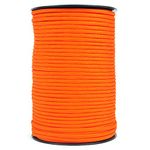 100M Parachute Cord Roll 550 Type Paracord Lanyard Rope 9 Strand Cores Outdoor Tent Hiking Rope Roll Parachute Cord (Orange)