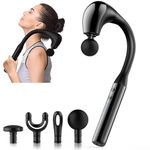 Fronnor Massage Gun with Extended Handle Revolutionary U-Shaped Back Massager for Pain Relief Deep Tissue Body Massager for Neck,Shoulder,Leg-Reach Every Muscle with Ease