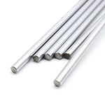 INVENTO 2pcs EN31 Rustproof Steel Smooth Rod 8mm OD 400mm (0.4 mtr) Long for CNC Robotics Machines DIY Projects