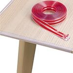 Navaris PVC Silicone Edge Protector - Babyproofing Furniture Corners and Edges - Clear Protective Adhesive Strip for Table, Desk, Shelf - 6 Meters (19.7 Feet)