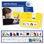 Day Planner Wall Chart/Daily Organiser – Visual Cards Day Planner Symbol Board compatible with PECS Symbols and Boardmaker PCS Software (for ADHD, ASD, Autism, Kids, Children, Toddlers) (English)