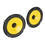 Car Audio Coaxial Speakers, 6 Inch 600W 4 Ohm Car Audio Door Coaxial Speakers, Car Door Speakers Treble Bass Stereo for Vehicle Truck 2pcs