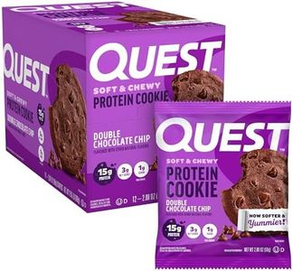 Quest Nutrition Double Chocolate Chip Protein Cookie, Keto Friendly, High Protein, Low Carb, 12 Count