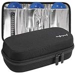 OVAKIA Insulin Cooler Travel Bag, with 3 Ice Pack Keep Cooling Wallet for Travelling Medicine Case (Black)