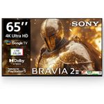 Sony 164 cm (65 inches) BRAVIA 2M2 Series 4K Ultra HD Smart LED Google TV K-65S25BM2