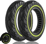 Felixstory 10x2.125 Solid Tire, Replacement for 10x2/54-152, 50/75-6.1, 10x2, 8.5x2 Original Tire, Fit for Ninebot F25 D18W Gotrax G4 iScooter i9 plus isinwheel s9 max Electric Scooter, Luminous green