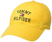 Tommy Hilfiger Men's Tommy Adjustable Baseball Cap, Golden Glow, One Size