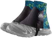 Azarxis Low Trail Gaiters Reflective Ankle Gators Protective Shoe Covers with UV Protection & Breathable & Sand Prevention for Women & Men & Youth Hiking Climbing (Green)