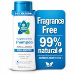 Nature Clean Pure Sensitive Shampoo, Hypoallergenic, Fragrance Free, Sensitive, Dermatologist Tested, 300 ml,10 Oz