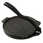 Victoria 8-Inch Commercial-Grade Cast-Iron Tortilla Press, Made from Super-Durable HD Iron, Made in Colombia
