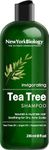 New York Biology Tea Tree Shampoo - Deep Cleanser - Relief for Dandruff and Dry Itchy Scalp - Therapeutic Grade - Helps Promote Hair Growth - 236 ml