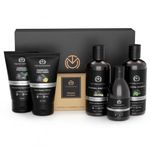 The Man Company Charcoal Kit Set Of 6 - Body Wash, Shampoo, Face Scrub, Face Wash, Cleansing Gel, Soap | Fathers Day Gift for Dad | Best Gift for Men | Combo Set for Husband, Boyfriend, Father