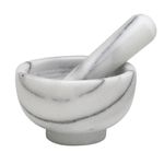 HIC Brands that Cook Natural Marble Mortar and Pestle