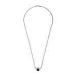 Emporio Armani Necklace for Men Essential, Length: 525mm, Height: 10mm, Width: 11mm Silver Stainless Steel Necklace, EGS2910040