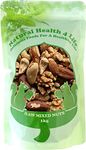 Natural Health 4 Life Snack Nut Mixes Whole Mixed Nuts (Walnuts, Almonds, Cashews, Brazils) 1 kg in Resealable Pouch (1 Pouch)