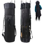 Fishing Bag Fishing Rod Reel Case Carrier Holder Fishing Pole Storage Bags Fishing Gear Organizer Travel Carry Case Bag by Shaddock