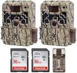 (2) Browning Trail Cameras Strike Force Extreme 16 MP Game Camera + 16GB SD Card + Focus USB Reader