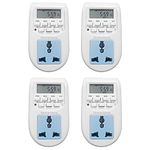 Quick Sense Plastic Digital Programmable Timer for Charging -Set of 4