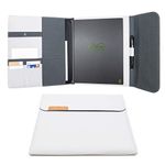 Rocketbook Capsule 2.0 Folio Cover for Core, Panda and Fusion - 100% Recyclable Cover with Pen Holder, Magnetic Clasp & Inner Storage - Gray, Letter Size - 8.5" x 11"