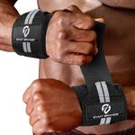 EVMT Premium Weightlifting Wrist Wraps 20" - Durable Wrist Straps for Weightlifting, Enhanced Wrist Support, Ideal Lifting Straps and Wrist Wraps for Weightlifting