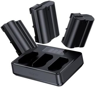 llano 3-Pack 2400mAH EN-EL15C Batteries and 45W Fast Charger Set for Nikon