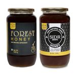 Nature Trust SIDR-Forest Honey 1200g pack of 2 Pure & Premium Himalayan & Wild/Jungle Honey Raw Organic Forest Honey, Wild, Unprocessed, Unheated, Non Pasteurized, Original Honey 100% Pure and Natural (1.2 kg pack of 2)