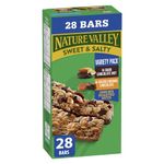 NATURE VALLEY - VALUE PACK - Dark Chocolate Nut and Salted Caramel Chocolate Chewy Nut Sweet and Salty Granola Bars Variety Pack, Pack of 28 Bars, 980 grams, Snack Bars, Made with Whole Grains