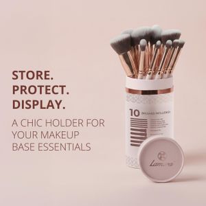 Kabuki 10-Piece Makeup Brush Set – Soft Synthetic Bristles