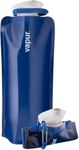 Vapur Solid BPA Free Leakproof Durable Foldable Flexible Water Bottle with Carabiner