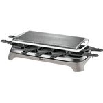 Tefal Raclette Grill Pierrade, 10 pans, Hot Stone, 1350W, Gray