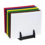 Hygiplas Colour Coded Chopping Board Set with Rack & Wall Chart 6 Pieces