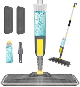 NileHome Mops for Floor Cleaning, Microfiber Spray Mop with 400ml Refillable Bottle and 2 Replacement Pads Dry Wet Floor Mop for Household or Commercial Use Dust Mop for Hardwood Laminate Tile Ceramic