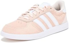 adidas Women's Breaknet Sleek Sneaker, Wonder Quartz/White/Putty Mauve, 8