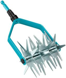 Gardena combisystem Star Tiller: Garden Tiller for Seed Preparation and Floor Locking, 14 cm working width, made of steel, thermoset coated, starcles galvanized (3196-20)