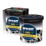 Areon Black Crystal Gel Air Freshener for Car (80 g)