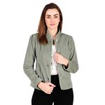MUTEME Coat Green Velvet Jacket For Women-L