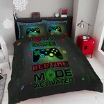 GC GAVENO CAVAILIA Gaming Duvet Cover, Reversible Kids Single Bedding Set, Quilt Cover With Pillowcase, Gamer-multi