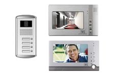 MX 7" Digital Video Door Phone Monitor with 1/4" CCD Camera – Multi-Apartment Wired Intercom System & Doorbell Video Monitor for Apartments, Villas & Homes