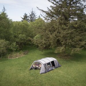 Vango Purbeck 600XL 6-Person Family Tent – 3 Rooms, Porch, Vivid Grey