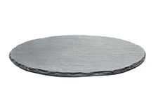 Fox Run 3808 Round Slate Cheese Board, Black