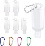 5pcs Clear Portable Travel Bottles,50ml Refillable Travel Bottles Portable with Hook,Hand Sanitizer Containers,Leakproof Travel Bottles for Hand Sanitizers,Disinfectant Alcohol,Liquids,Toiletries