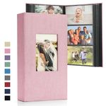 DazSpirit Photo Albums 6x4 Inch 408 Pockets Slip In, Customizable Linen Cover 10x15cm Photo Album, Large Capacity, Slip-in Pockets, Ideal for Wedding Albums, Family Photo Books and Travel Memories