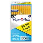 Paper Mate Sharpwriter 0.7 mm Mechanical Pencils, Yellow Barrel - Pack of 36 (1921221)