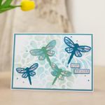 FUGUT Flower Butterfly Dragonfly Angel Embossing Background Cutting Dies, Card Making Scrapbooking Birthday Thanksgiving Christmas Valentine's Day Die Cut Stencil