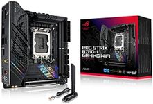 ASUS ROG Strix B760-I Gaming WiFi 6E Intel® B760(13th and 12th Gen)LGA 1700 mini-ITX motherboard,8 + 1 power stages,DDR5 up to 7600 MT/s, PCIe 5.0,2xM.2 slots,USB 3.2 Gen 2x2 Type-C,Aura Sync RGB